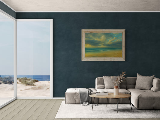 Coastal Tranquility Matte Paper Poster - Impressionist Aesthetic