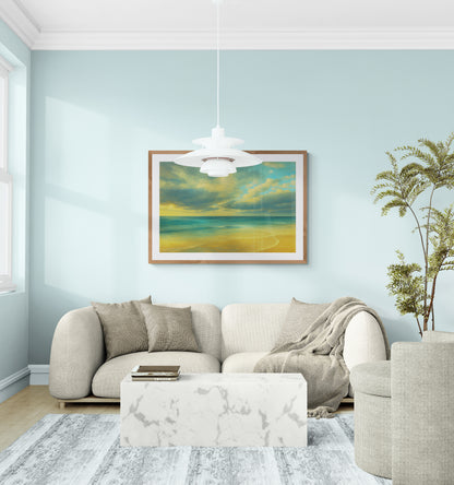 Coastal Tranquility Matte Paper Poster - Impressionist Aesthetic