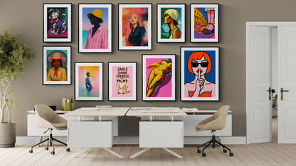 Seaside Stillness Modern-Realism Matte Paper Poster