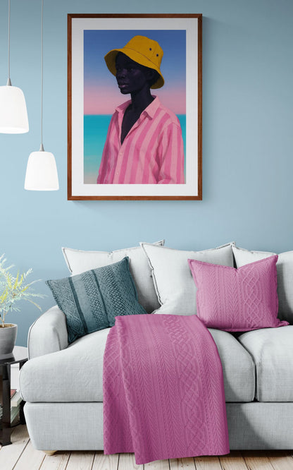 Seaside Stillness Modern-Realism Matte Paper Poster