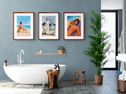 Seaside Stillness Photorealistic-Coastal Matte Paper Poster
