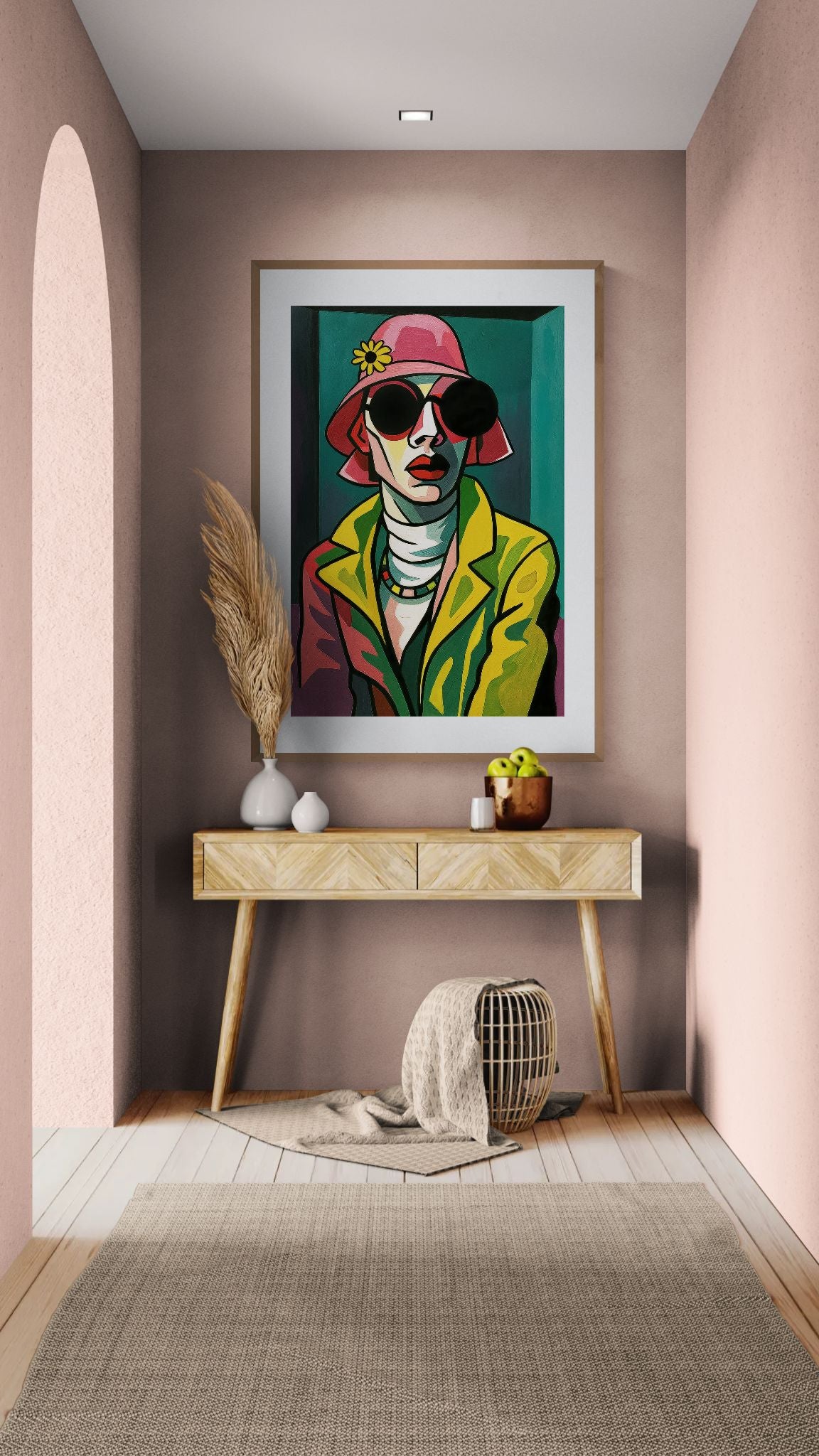 Shades of Power Cubist-Inspired Matte Paper Poster - Pop Art Style