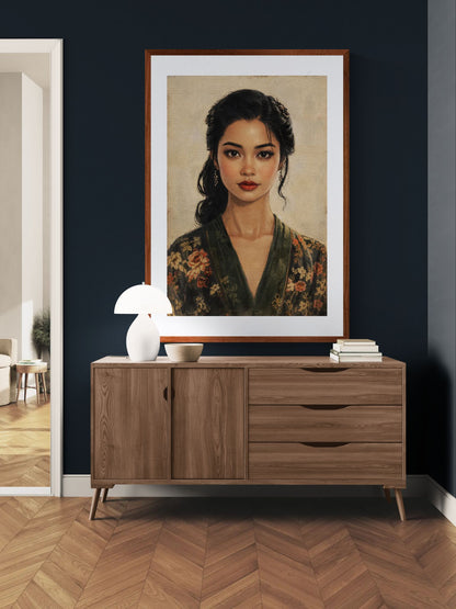 She Already Recognizes a Vintage-Inspired Matte Paper Poster