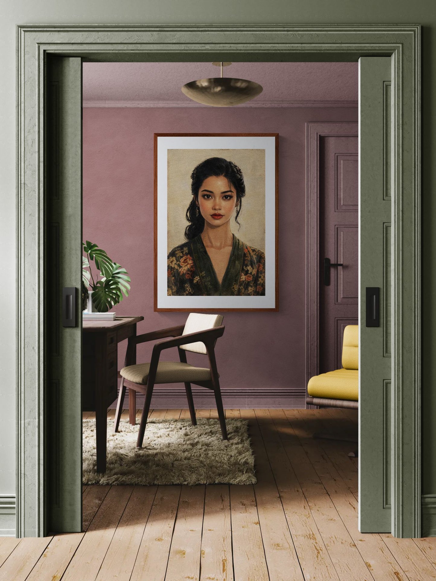 She Already Recognizes a Vintage-Inspired Matte Paper Poster