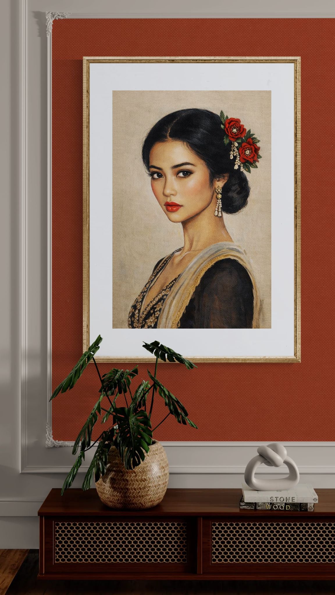 She Does Not Need Light Matte Paper Poster - Romantic Realism
