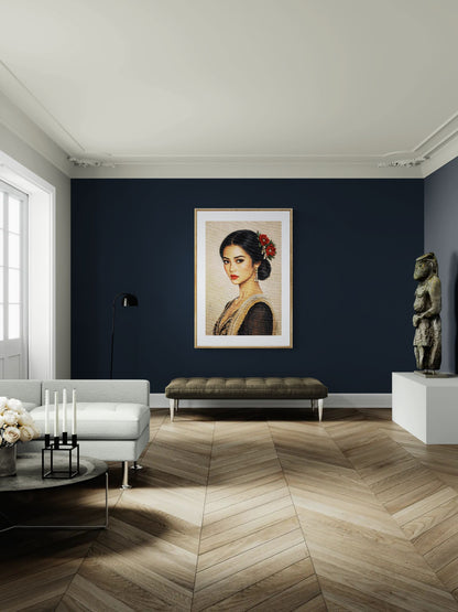 She Does Not Need Light Matte Paper Poster - Romantic Realism