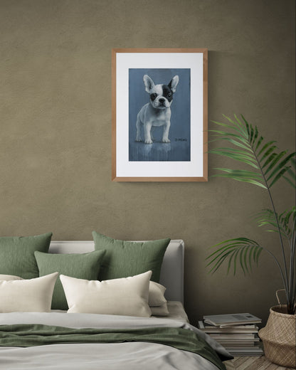 Small Guardian Painterly Matte Paper Poster - Contemporary Realist