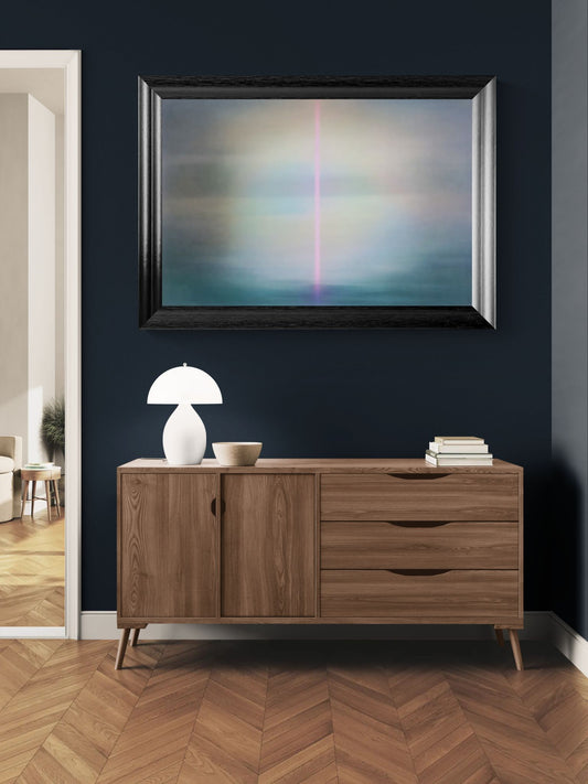 Soft Beam, Still Sea Color-Field Matte Paper Poster