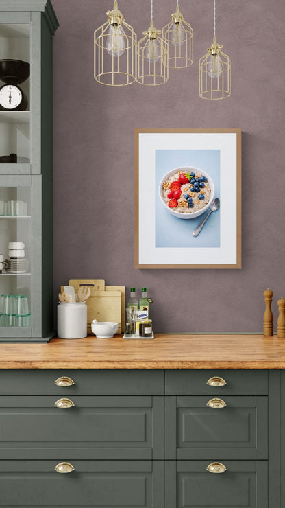 Soft Nourishment Still-Life Matte Paper Poster - Modern Minimalist