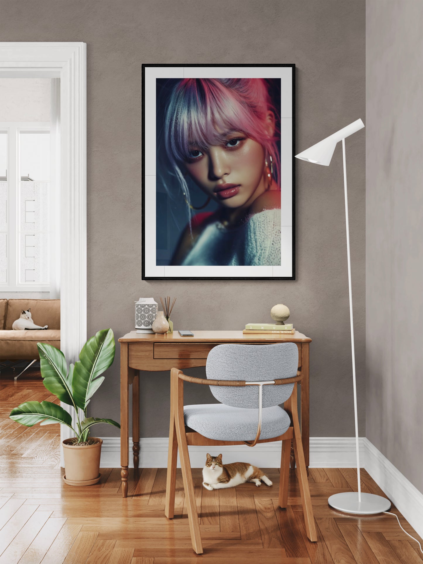 Soft Rebel Matte Paper Poster - Neo-Noir Glam