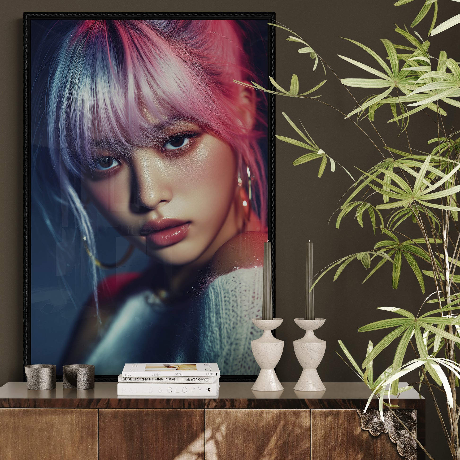 Soft Rebel Matte Paper Poster - Neo-Noir Glam