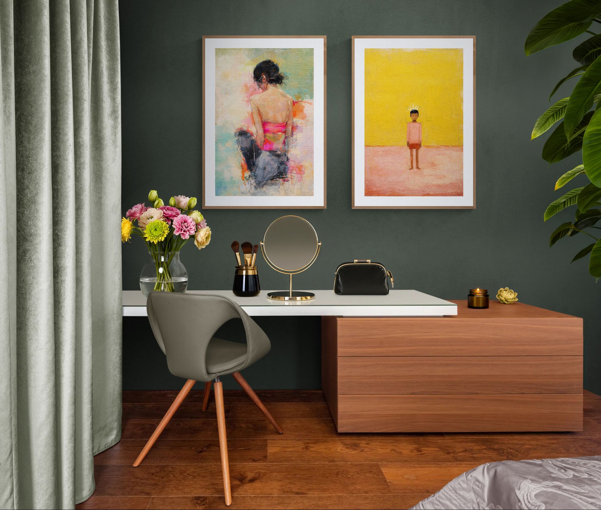 I Am Here Museum Quality Matte Paper Poster Afrocentric-Minimalist