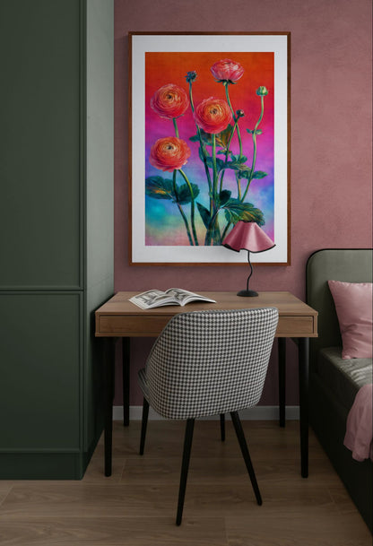 Spring in Colour Photorealistic-Botanical Matte Paper Poster
