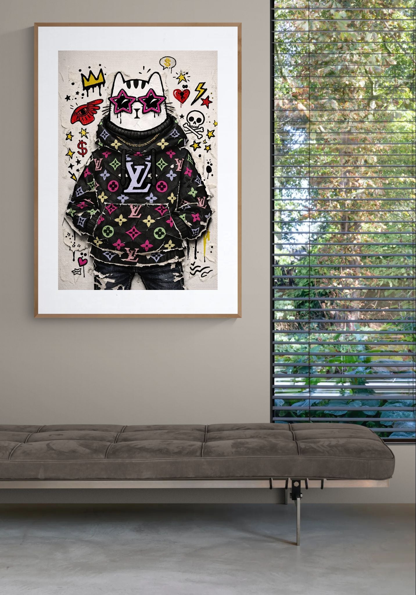 Street Royalty Pop-Art Matte Paper Poster - Street Art Style