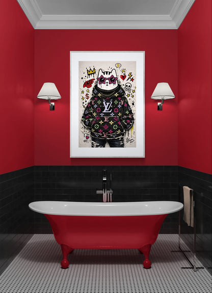 Street Royalty Pop-Art Matte Paper Poster - Street Art Style
