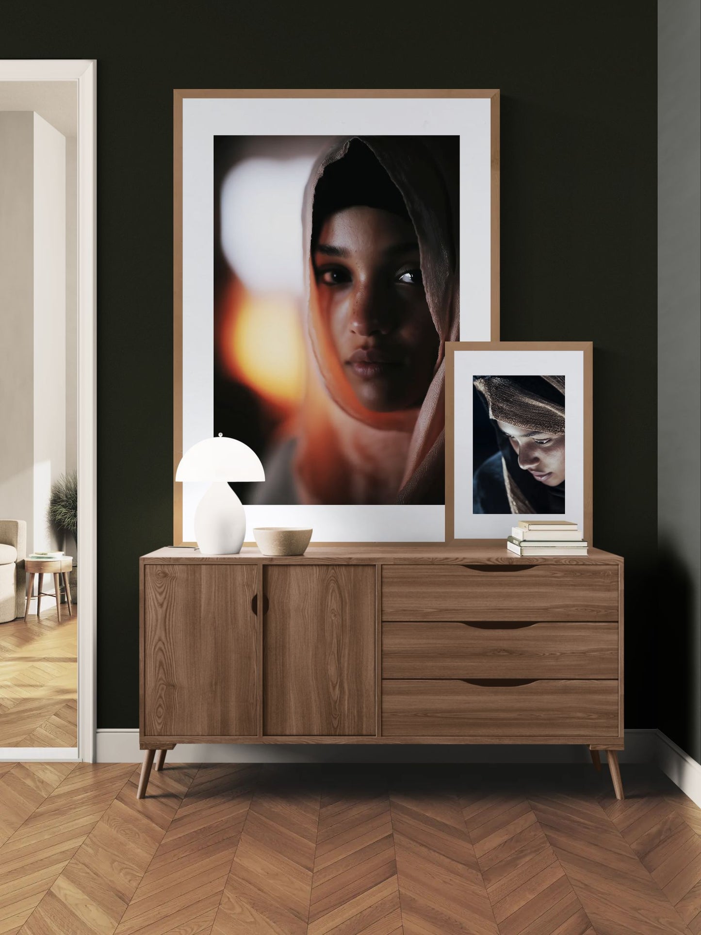 Strength in Silence Cinematic-Minimalist Matte Paper Poster