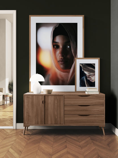 Strength in Silence Cinematic-Minimalist Matte Paper Poster
