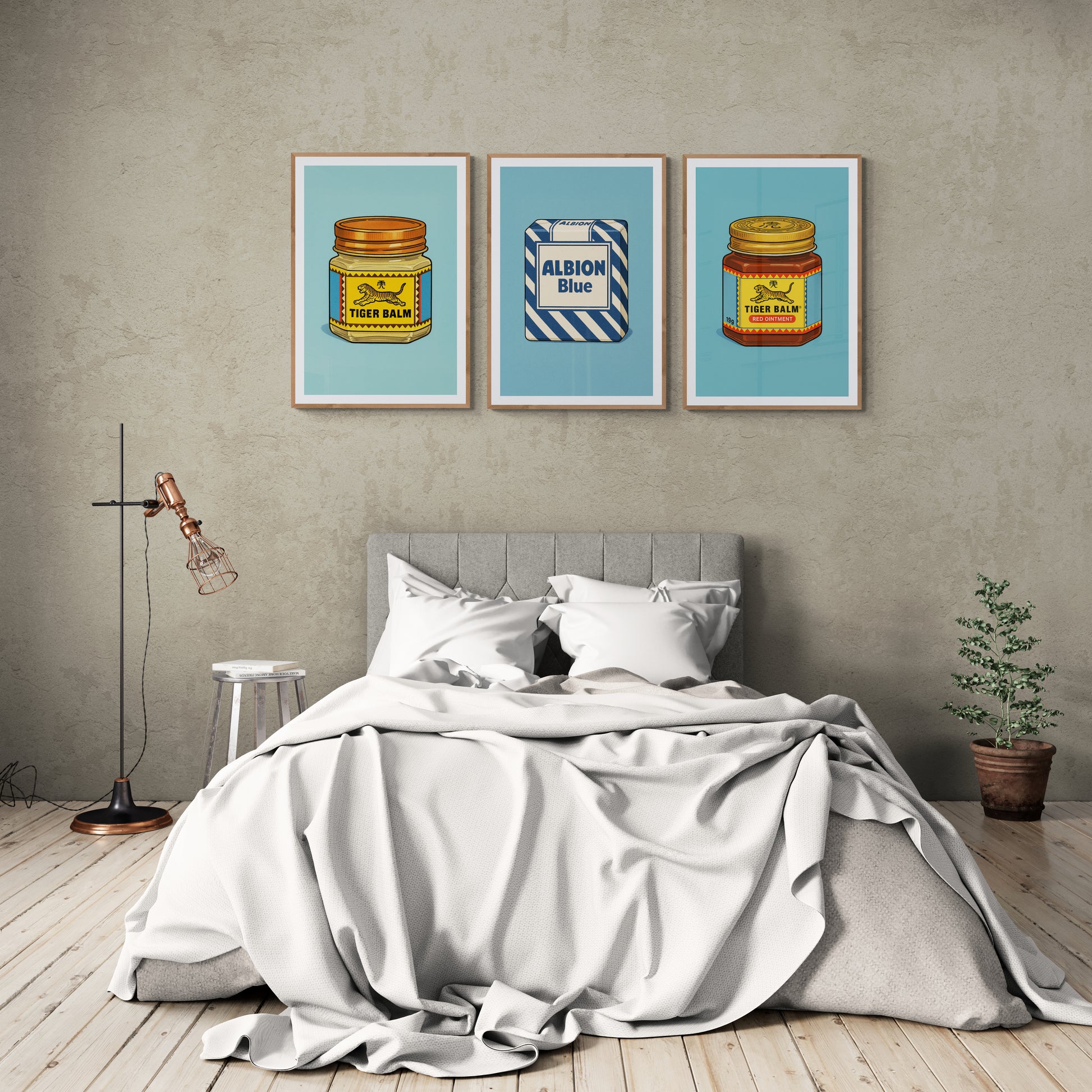 Ogri Ai Protection Traditional Wasi Blauwsel Matte Poster - Pop-Art