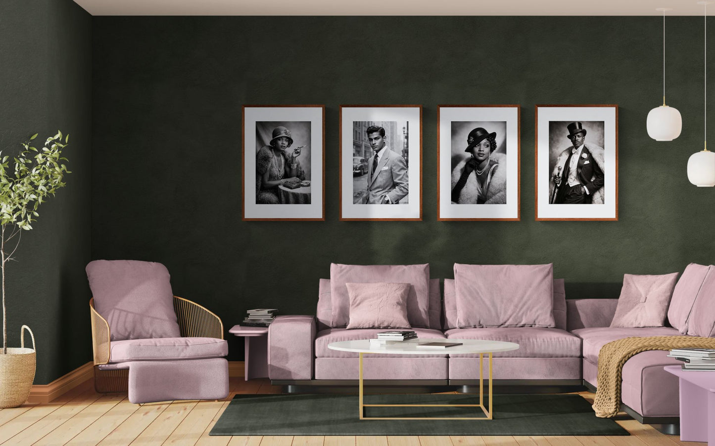 Glamour, Unhurried Art-Deco Matte Paper Poster - Jazz Age