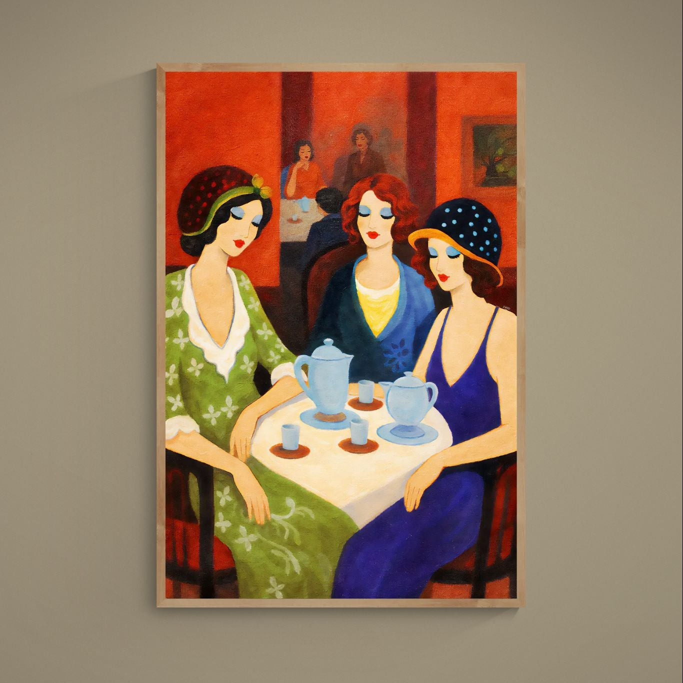 Tea Room Trio Cartel Art déco de calidad museo