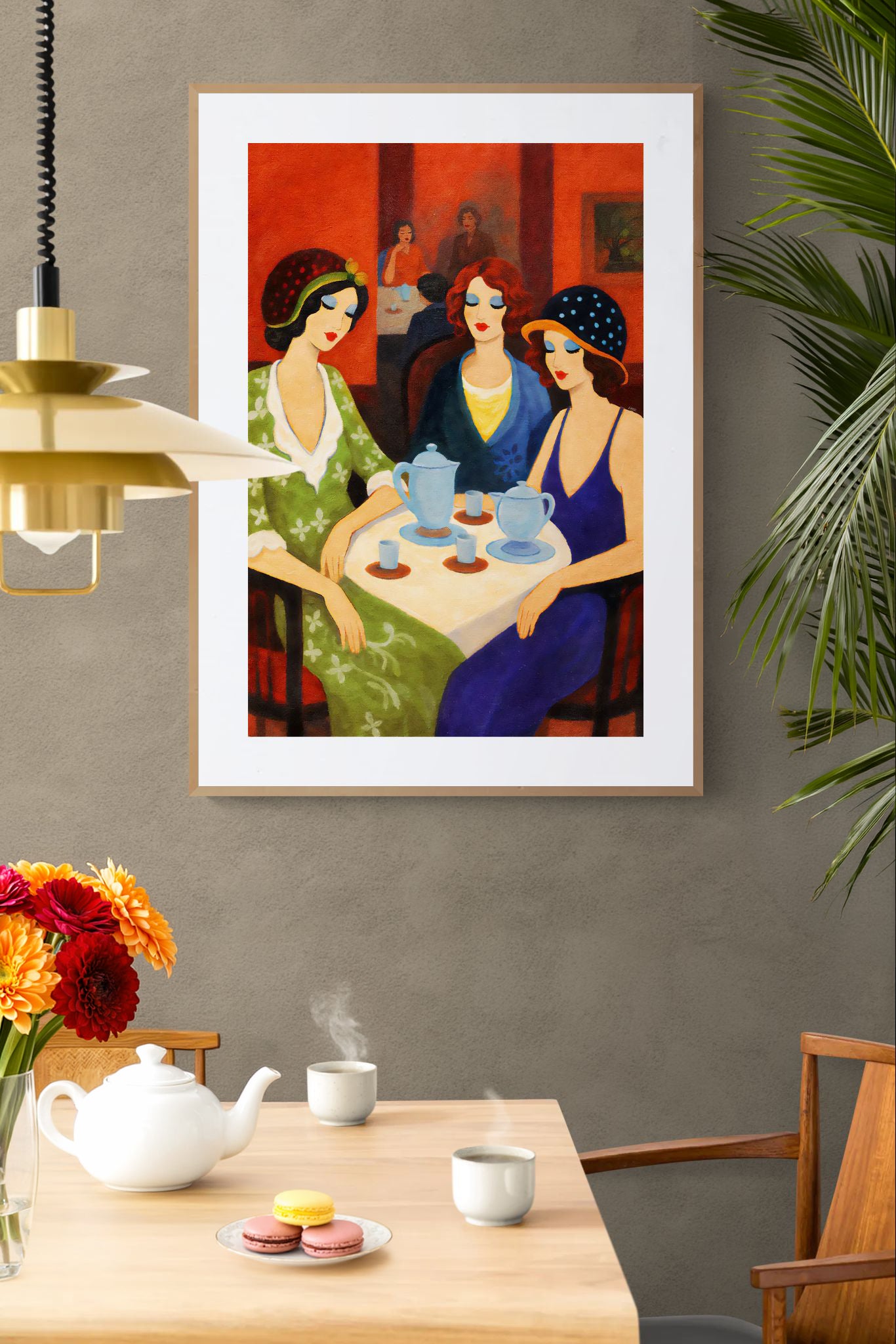 Tea Room Trio Cartel Art déco de calidad museo