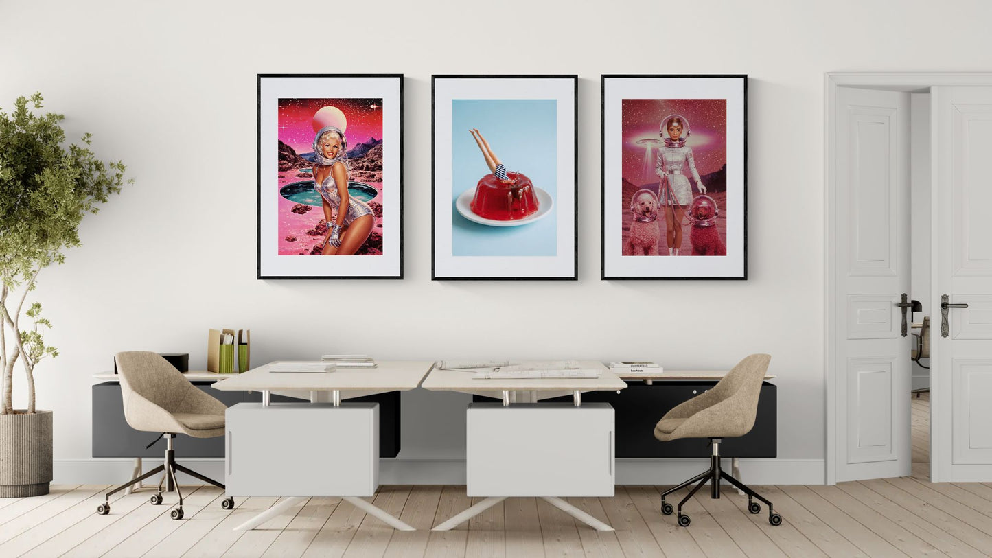 The Art of Vanishing Pop-Surrealist Matte Poster - Magritte Style