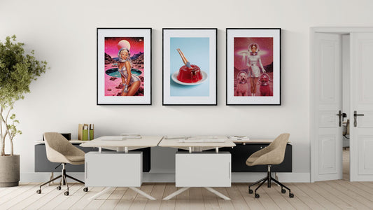The Art of Vanishing Pop-Surrealist Matte Poster - Magritte Style