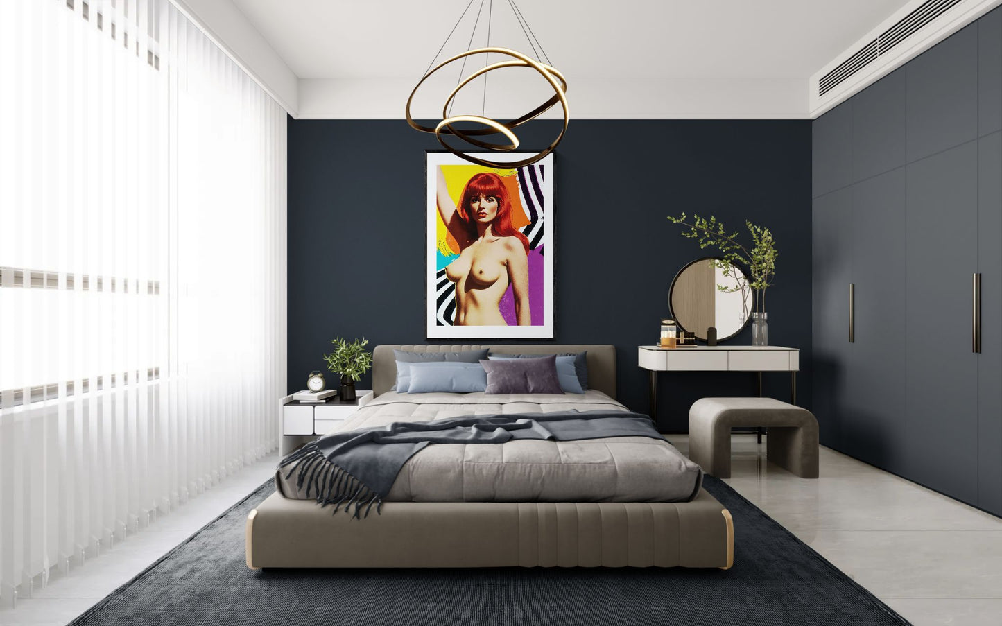 The Body as Form Matte Paper Poster - Pop Art Style