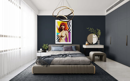 The Body as Form Matte Paper Poster - Pop Art Style