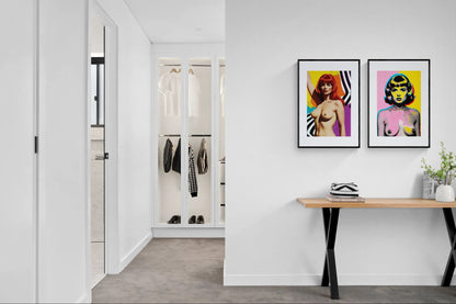 The Body as Form Matte Paper Poster - Pop Art Style