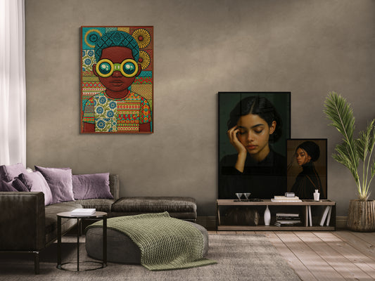 The Dreamer Goggles & Grace Quilt-Inspired Matte Paper Poster