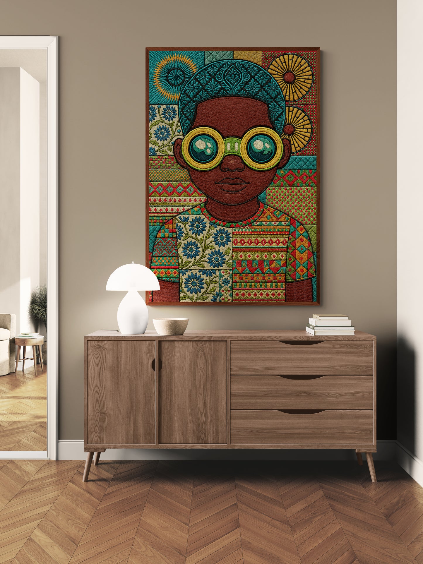 The Dreamer Goggles & Grace Quilt-Inspired Matte Paper Poster
