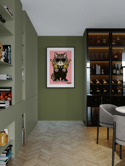 The Enforcer (Cute Edition) Matte Paper Poster - Pop Art Style