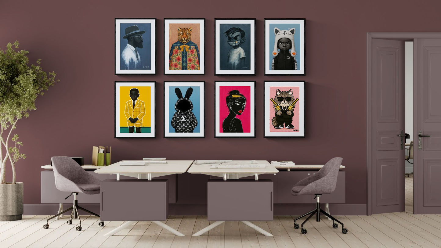 The Enforcer (Cute Edition) Matte Paper Poster - Pop Art Style