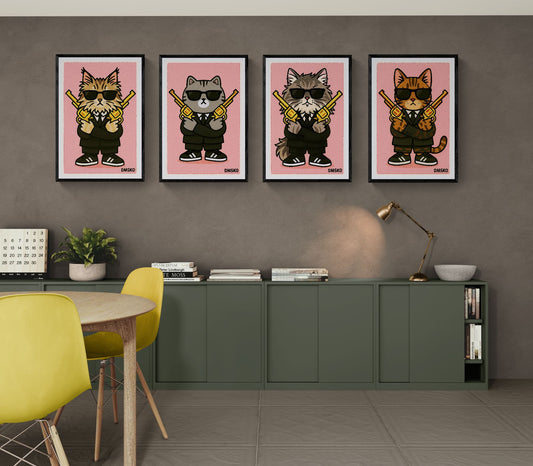 Tiger Boss Pop-Art Matte Paper Poster - Street-Art Style