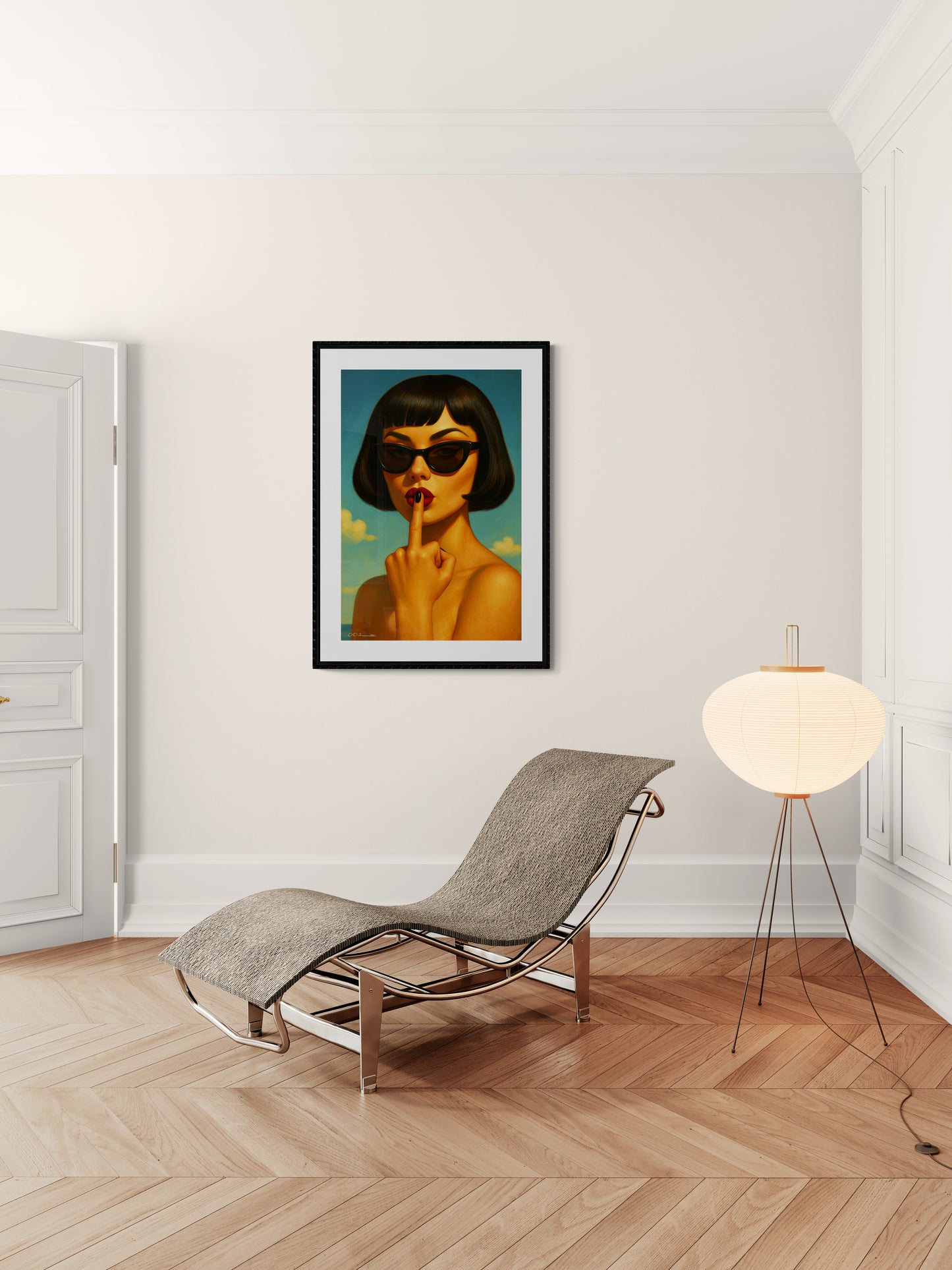 Femme Fatale Pop-Realism Matte Poster - Film Noir