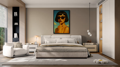 Femme Fatale Pop-Realism Matte Poster - Film Noir