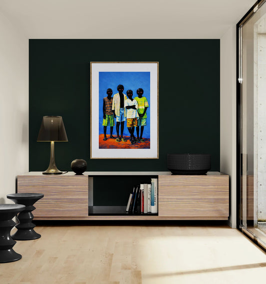 The Four Who See Surreal-Pop Matte Paper Poster