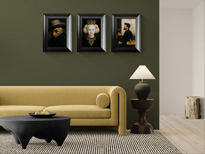 The Gaze That Holds Matte Paper Poster - Renaissance-Baroque Style