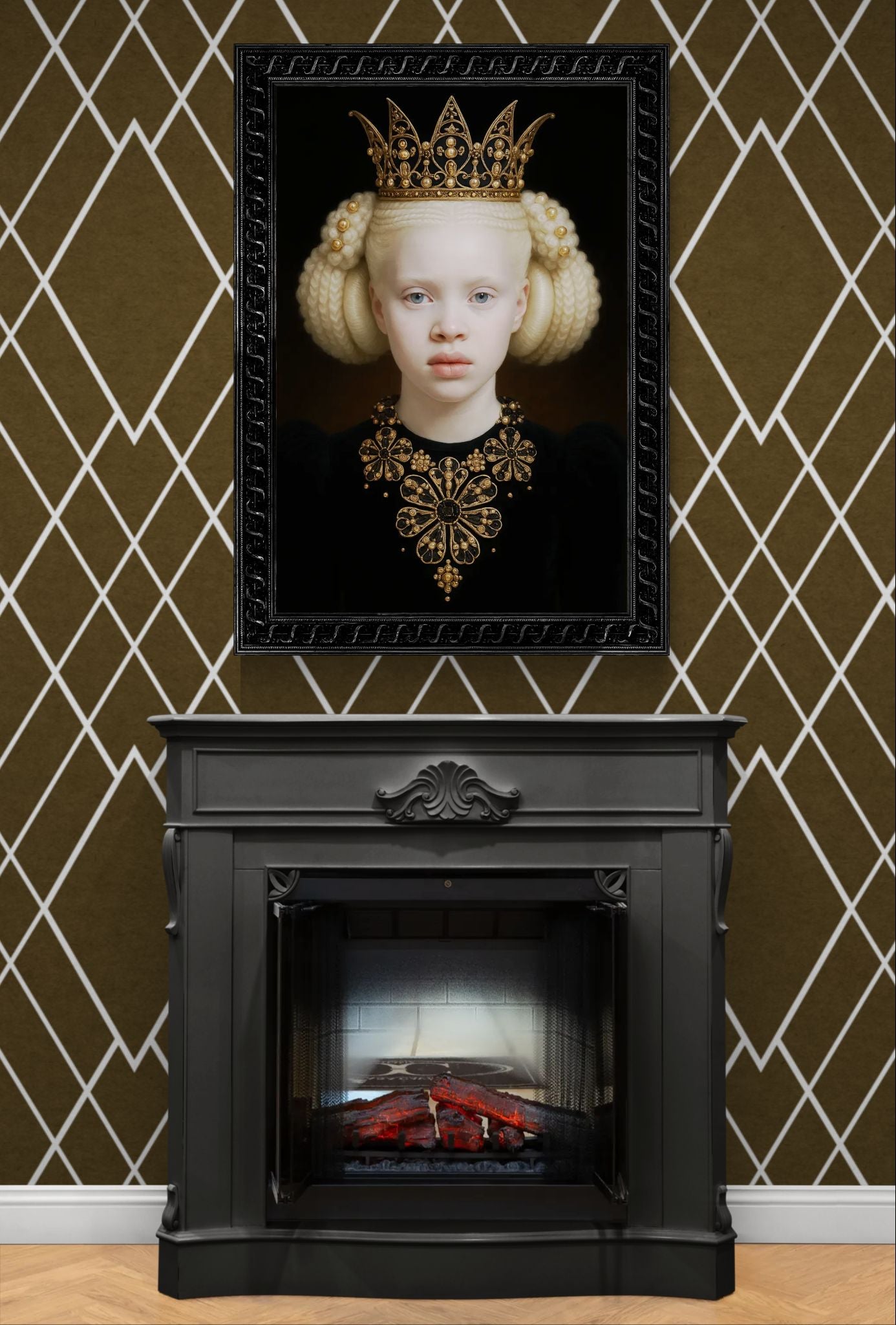 The Gaze That Holds Matte Paper Poster - Renaissance-Baroque Style