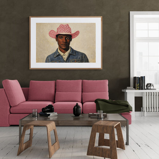 The Gentle Statement Cowboy-Inspired Matte Paper Poster