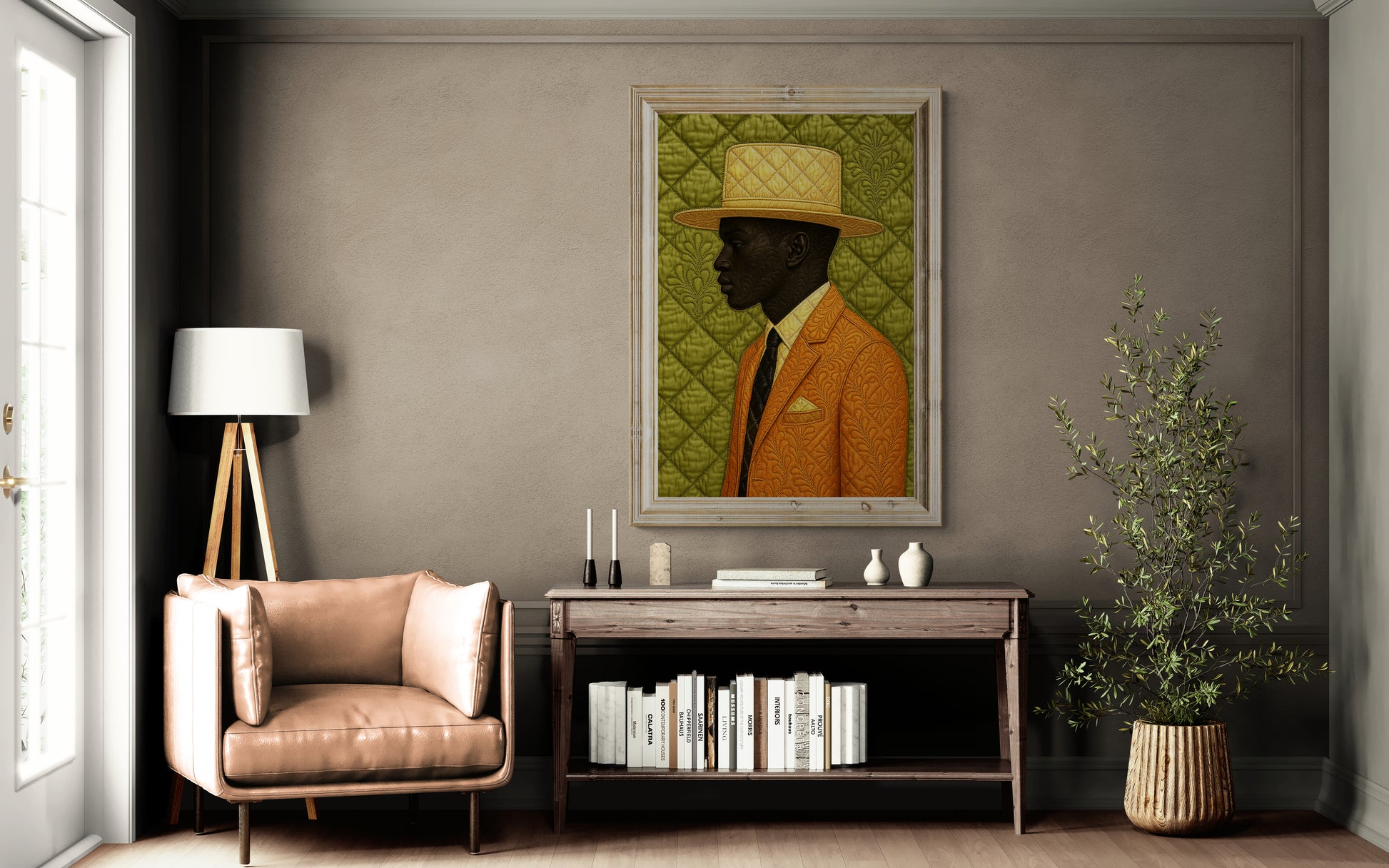 The Gentleman Quilt-Inspired Matte Paper Poster - Dandy Style