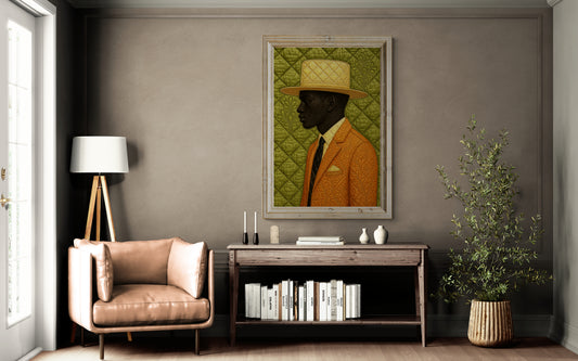 The Gentleman Quilt-Inspired Matte Paper Poster - Dandy Style