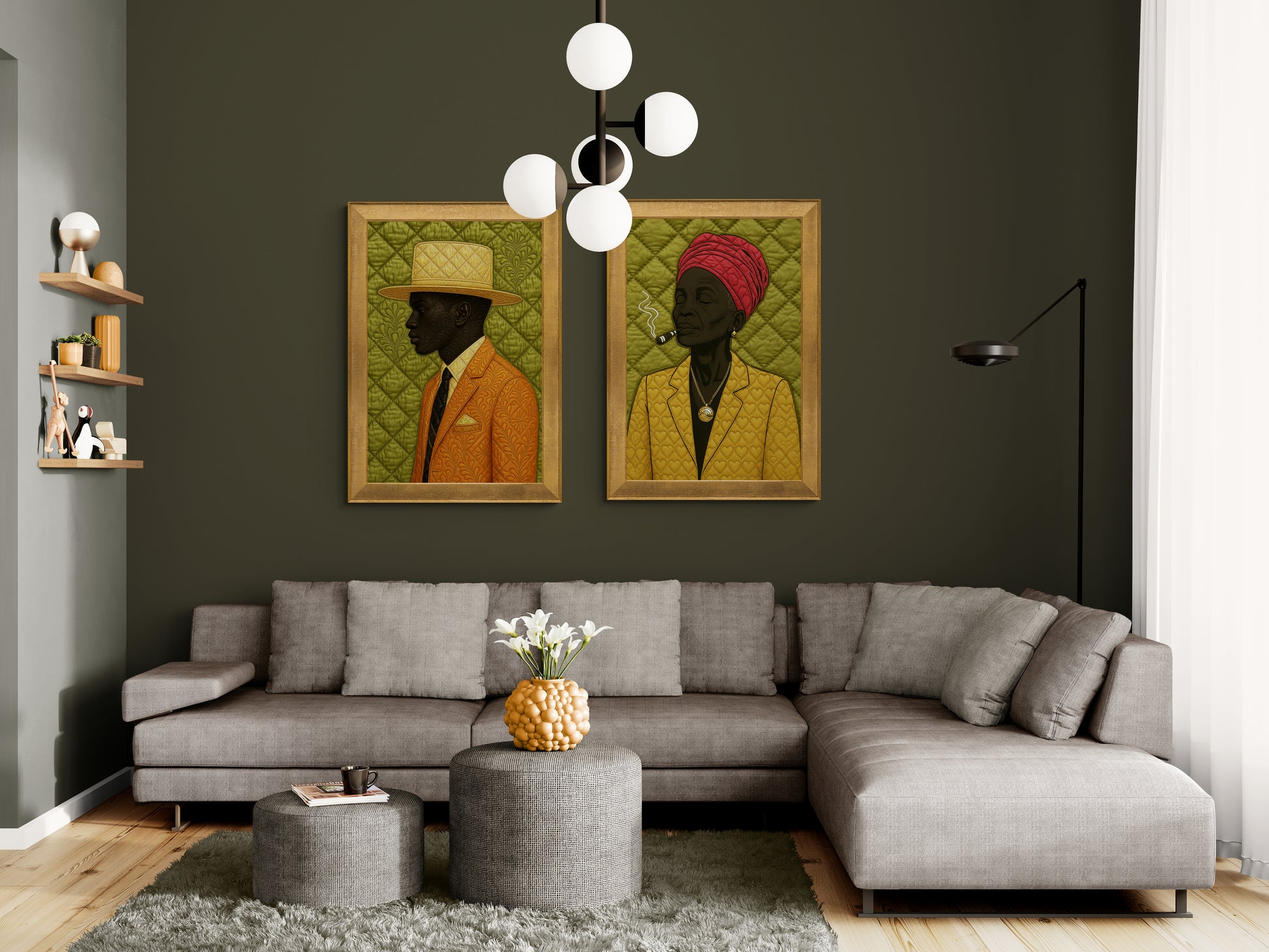 The Gentleman Quilt-Inspired Matte Paper Poster - Dandy Style