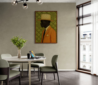 The Gentleman Quilt-Inspired Matte Paper Poster - Dandy Style