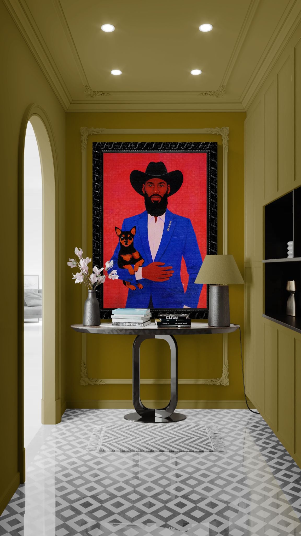 The Gentleman & The Guard Matte Paper Poster - Pop-Art Style