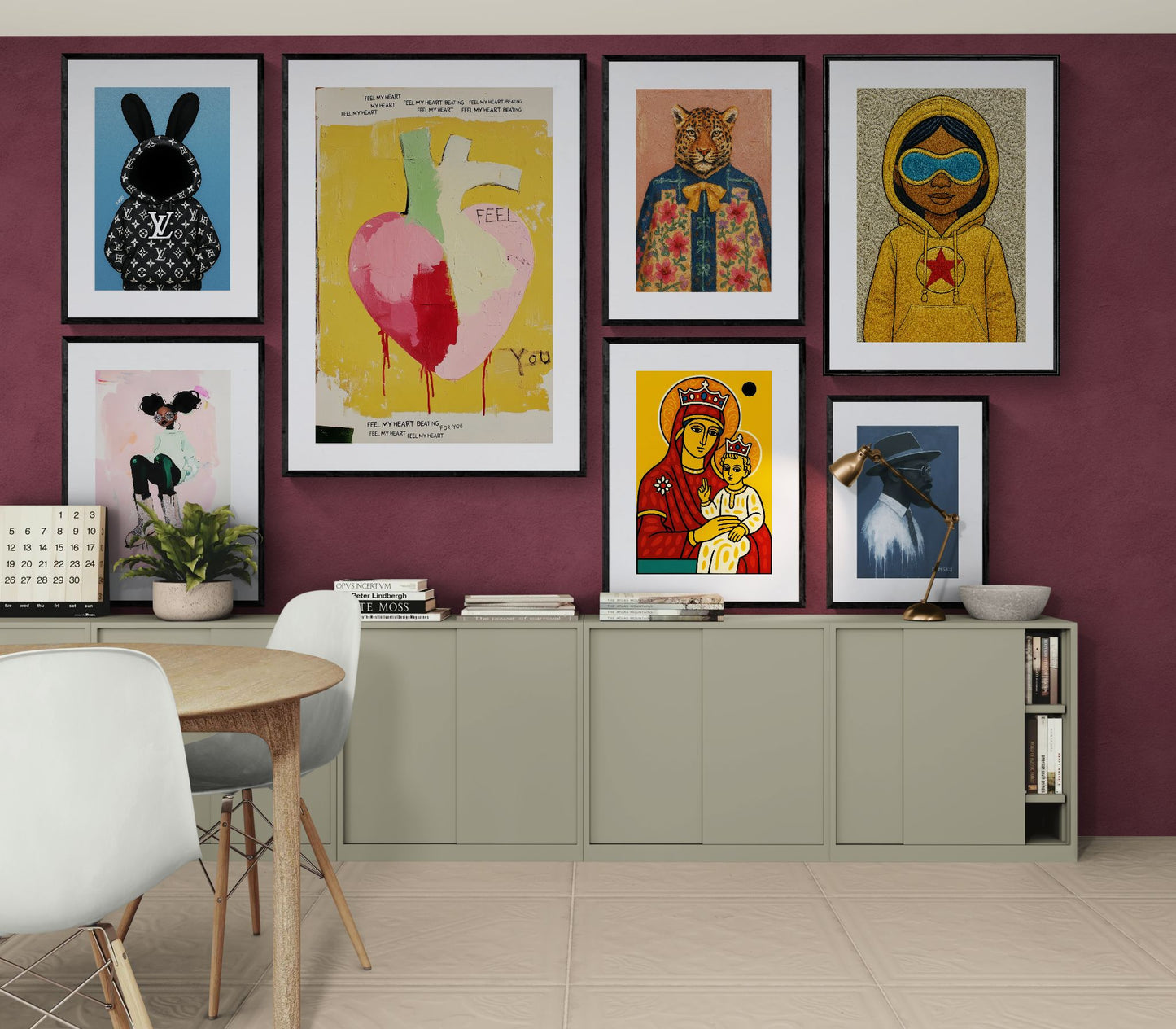 The Girl in the Yellow Hoodie Pop-Art Matte Paper Poster