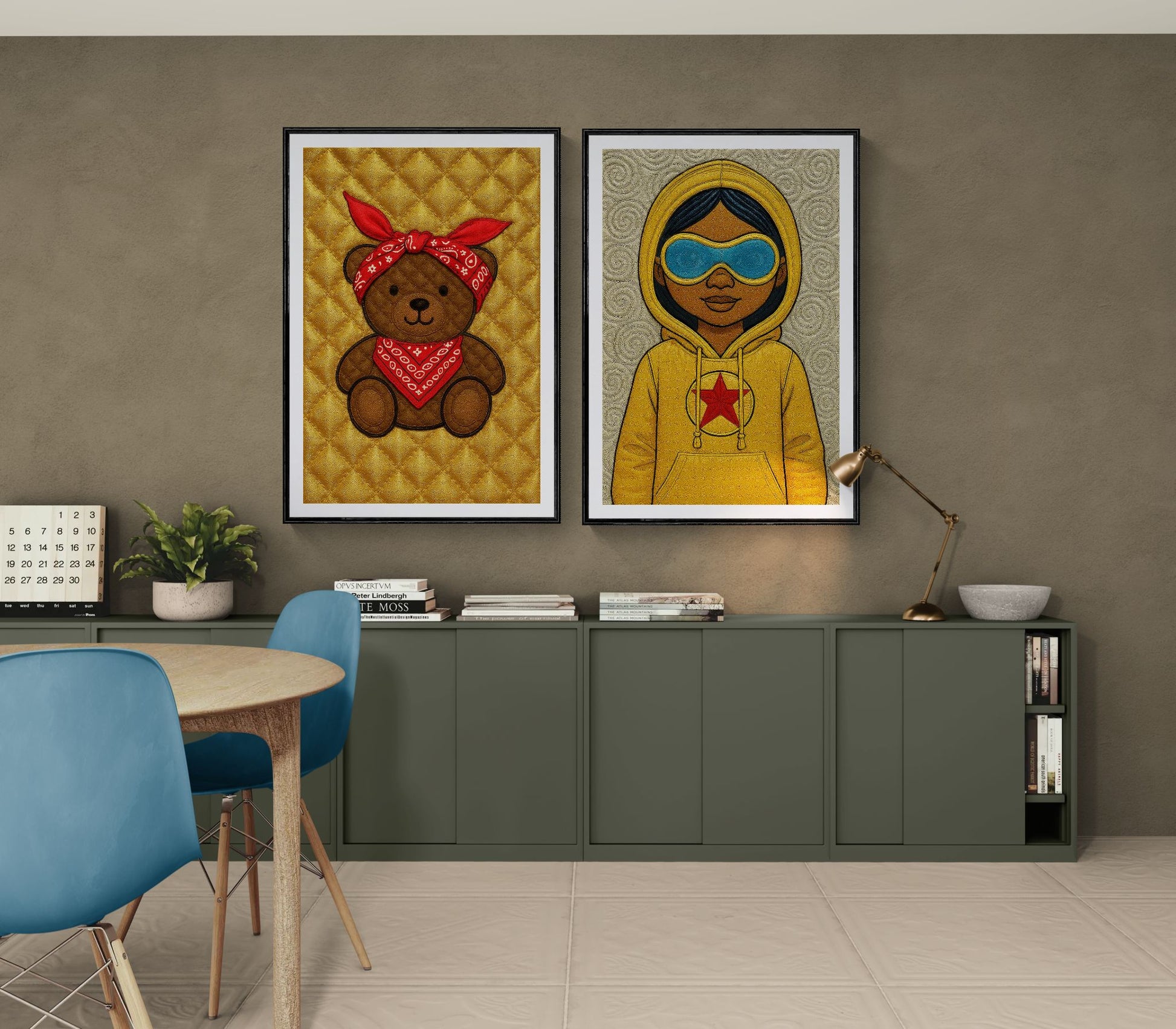 The Girl in the Yellow Hoodie Pop-Art Matte Paper Poster