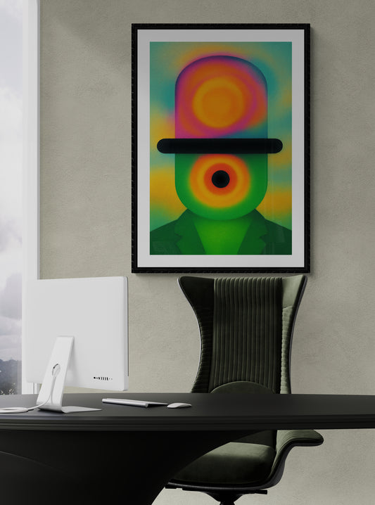 The Secret Aura Pop-Surreal Matte Paper Poster - Psychedelic Style