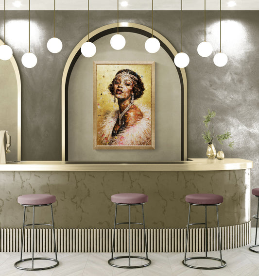 The Jewel of Evening Matte Paper Poster - Art Deco Style